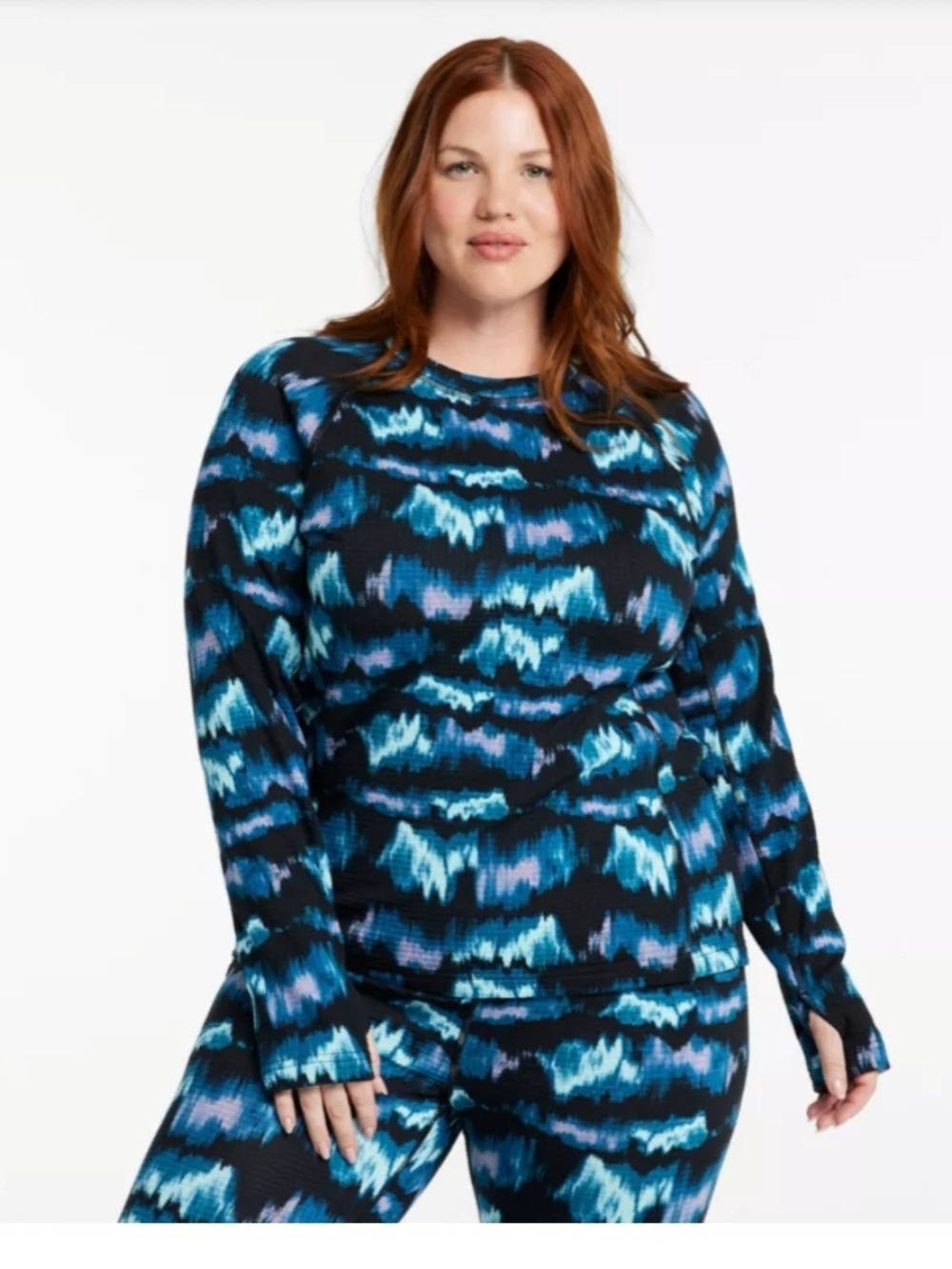 L.L. Bean Aurora Cozy Athleisure Thermal Base Layer Long Sleeve & Leggings Set